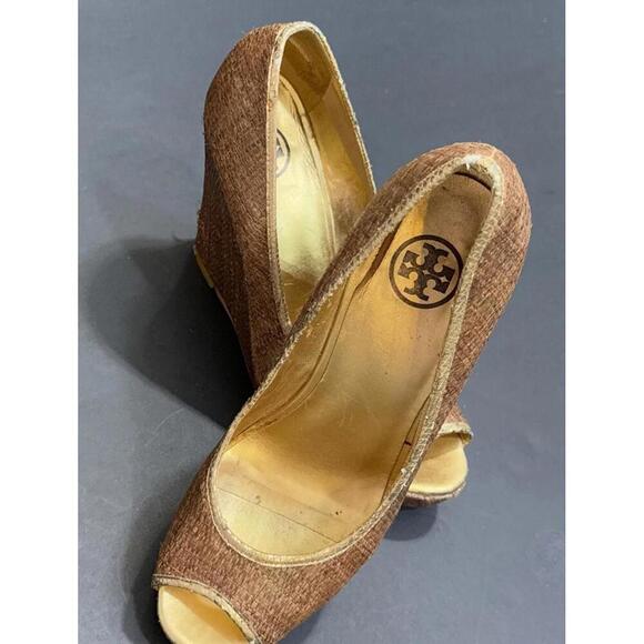 Tory Burch Preppy Quiet Luxury Casual Business Casual Cocktail Wedges 9M - Picture 12 of 15